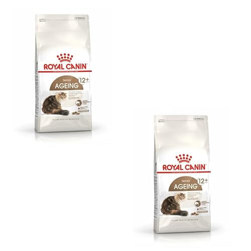 ROYAL CANIN Senior AGEING 12+ | Doppelpack | 2 x 400 g | Alleinfuttermittel für Senior Katzen ab dem 12. Lebensjahr | Kann dazu beitragen die Harnwegsfunktion zu unterstützen von ROYAL CANIN