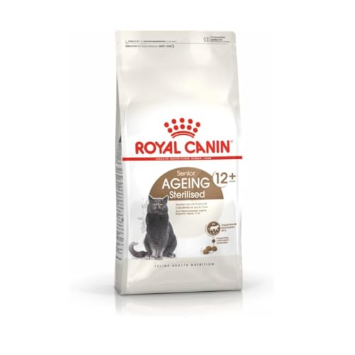 ROYAL CANIN Sterilised Ageing 12+ | 400 g | Alleinfuttermittel für Katzen | Speziell für kastrierte ältere Katzen ab dem 12. Lebensjahr | Zum Gewichtserhalt | Trockenfutter von Royal Canin