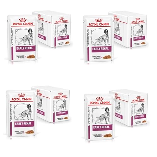 Royal Canin Veterinary Early Renal | 4er Pack | 4 x 12 x 100 g | Diät-Alleinfuttermittel für ausgewachsene Hunde | Zur Unterstützung der Nierenfunktion | Stückchen in Soße von ROYAL CANIN