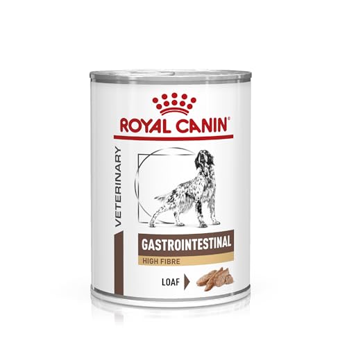 Royal Canin Veterinary Gastrointestinal High Fibre Mousse | 12 x 410 g | Diät-Alleinfuttermittel für Adulte Hunde | Zur Unterstützung Einer gesunden Verdauung | Mit Nahrungsfasern von ROYAL CANIN