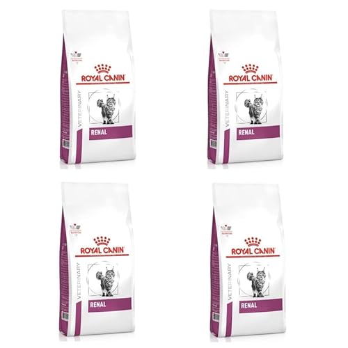 Royal Canin Veterinary Renal | 4er Pack | 4 x 400 g | Diät-Alleinfuttermittel für ausgewachsene Katzen | Zur Unterstützung bei Nierenproblemen | Mit niedrigem Phosphorgehalt von ROYAL CANIN