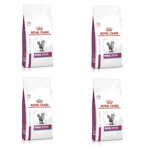 Royal Canin Veterinary Renal Special Feline | 4er Pack | 4 x 400 g | Diät-Alleinfuttermittel für ausgewachsene Katzen | Kann dabei helfen, die Nierenfunktionen zu unterstützen Royal Canin Veterinary Renal Special Feline | 4er Pack | 4 x 400 g | Diät-Alleinfuttermittel für ausgewachsene Katzen | Kann dabei helfen, die Nierenfunktionen zu unterstützen von ROYAL CANIN