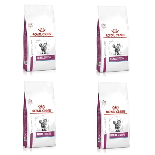 Royal Canin Veterinary Renal Special Feline | 4er Pack | 4 x 400 g | Diät-Alleinfuttermittel für ausgewachsene Katzen | Kann dabei helfen, die Nierenfunktionen zu unterstützen von ROYAL CANIN