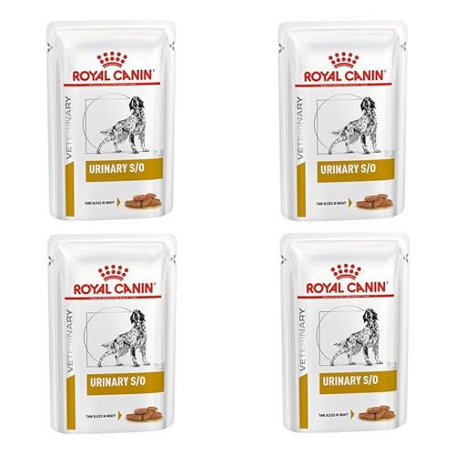 ROYAL CANIN Veterinary Urinary s/o Canine für Hunde | 4er Pack | 4 x 12 x 100 g | Feuchtnahrung für Hunde | Feine Stückchen in Soße | Zur Unterstütztung der Auflösung von Struvitsteinen von ROYAL CANIN