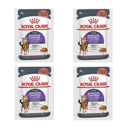 Royal Canin Appetite Control Care in Soße | 4er Pack | 4 x 12 x 85 g | Alleinfuttermittel für ausgewachsene Katzen | Empfohlen zur Kontrolle des Bettelverhaltens Royal Canin Appetite Control Care in Soße | 4er Pack | 4 x 12 x 85 g | Alleinfuttermittel für ausgewachsene Katzen | Empfohlen zur Kontrolle des Bettelverhaltens von ROYAL CANIN