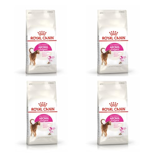 ROYAL CANIN Aroma Exigent | 4er Pack | 4 x 400 g | Alleinfuttermittel für besonders wählerische Katzen | Ab dem 12. Monat | Kann dabei helfen die Harnwegsfunktion zu unterstützen von ROYAL CANIN