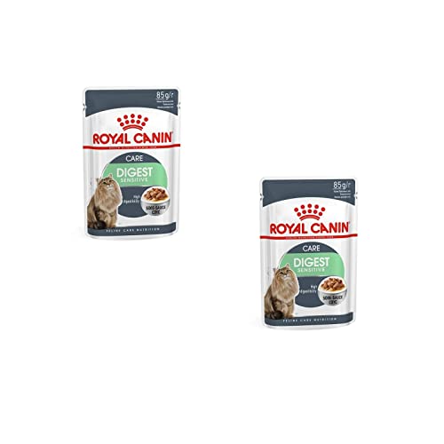 Royal Canin Digest Sensitive Nassfutter | Doppelpack | 2 x 12 x 85g | Alleinfuttermittel für ausgewachsene Katzen | Kann dabei helfen zur Reduzierung von Stuhlgeruch beizutragen von ROYAL CANIN