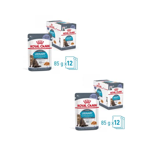 Royal Canin FCN Urinary Care Jelly | Doppelpack | 2 x 12 x 85 g | Alleinfuttermittel für ausgewachsene Katzen (Gelee) | Kann dabei helfen die Harnwegsgesundheit zu unterstützen von ROYAL CANIN