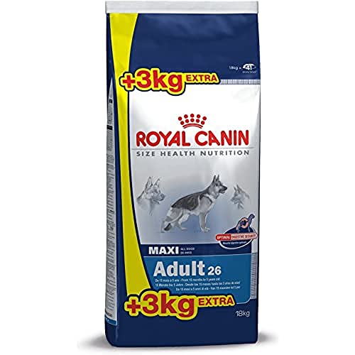 Royal Canin Hundefutter Maxi Adult 26, 15 + 3 kg gratis, 1er Pack (1 x 18kg) von ROYAL CANIN