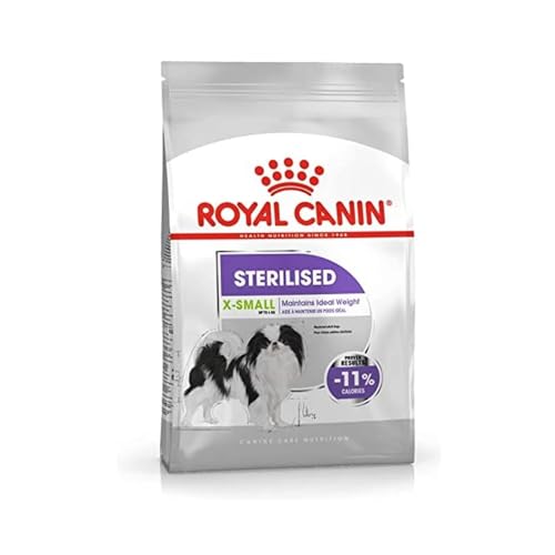 Royal Canin STERILISED X-SMALL | 1,5kg | Alleinfuttermittel für sehr kleine Hunde | Für ausgewachsene und kastrierte sehr kleine Hunde mit Neigung zur Gewichtszunahme | Trockenfutter von ROYAL CANIN