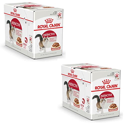 Royal Canin Instinctive Gravy | Doppelpack | 2 x 12 x 85 g | Nassfutter für ausgewachsene Katzen | Kleine Stückchen in Soße | Zur Unterstützung eines gesundes Lebensstils von ROYAL CANIN