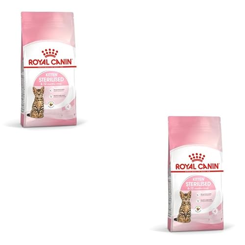 ROYAL CANIN Kitten Sterilised | Doppelpack | 2 x 400 g | Alleinfuttermittel für Katzen | Speziell für kastrierte Katzen im Wachstum vom 6. bis zum 12. Lebensmonat ROYAL CANIN Kitten Sterilised | Doppelpack | 2 x 400 g | Alleinfuttermittel für Katzen | Speziell für kastrierte Katzen im Wachstum vom 6. bis zum 12. Lebensmonat von ROYAL CANIN