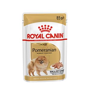 Royal Canin Pomeranian Nassbeutel für ausgewachsene Hunde, 85 g, 48 Stück von ROYAL CANIN