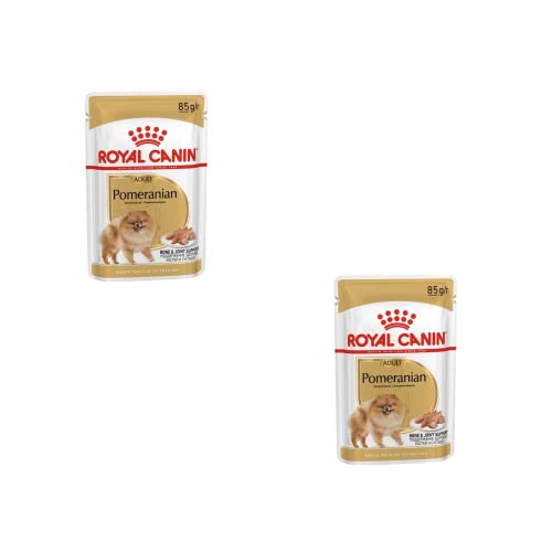 Royal Canin Pomeranian Adult | Doppelpack | 2 x 12 x 85 g | Alleinfuttermittel für Hunde | Für ausgewachsene und ältere Zwergspitze | Ab dem 8. Monat | Angepassten Mineralstoffgehalt von ROYAL CANIN