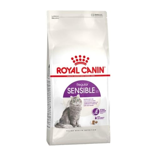 Royal Canin Regular Sensible 33 | 400 g | Trockenfutter für ausgewachsene Katzen | Zur Unterstützung der Verdauung | Besonders gut geeignet für Katzen mit hohem Energiebedarf von ROYAL CANIN