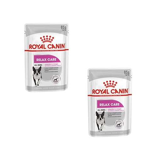 Royal Canin Relax Care Mousse | Doppelpack | 2 x 12 x 85 g | Alleinfuttermittel für ausgewachsene Hunde | Für Hunde ab dem 10. Lebensmonat die in einem unruhigen Umfeld Leben von ROYAL CANIN