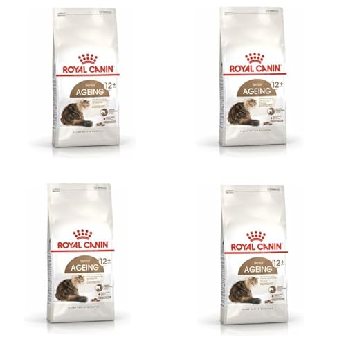 Royal Canin Senior AGEING 12+ | 4er Pack | 4 x 400 g | Alleinfuttermittel für Senior Katzen ab dem 12. Lebensjahr | Kann dazu beitragen die Harnwegsfunktion zu unterstützen Royal Canin Senior AGEING 12+ | 4er Pack | 4 x 400 g | Alleinfuttermittel für Senior Katzen ab dem 12. Lebensjahr | Kann dazu beitragen die Harnwegsfunktion zu unterstützen von ROYAL CANIN