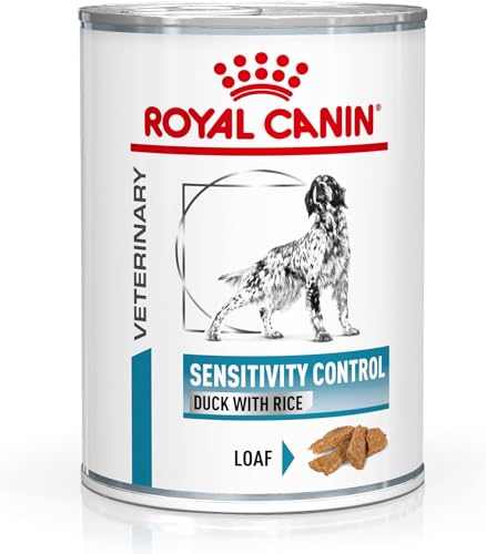 Royal Canin Sensitivity Control | 12 x 410 g | Feuchtnahrung für ausgewachsene Hunde | Mit Ente und Reis | Kann dabei helfen das Risiko für allergische Reaktionen zu reduzieren von ROYAL CANIN