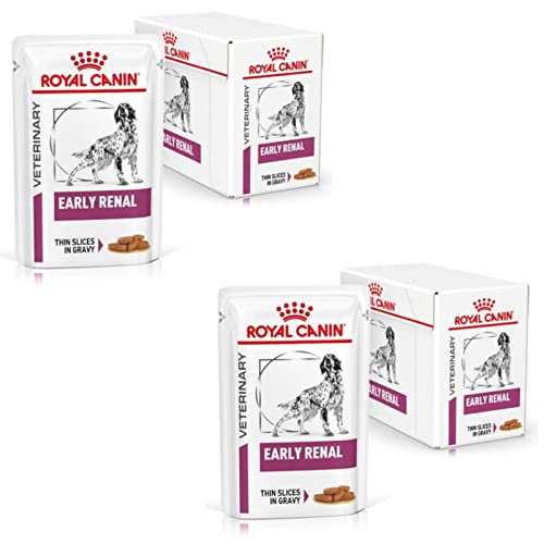 Royal Canin Veterinary Early Renal | Doppelpack | 2 x 12 x 100 g | Diät-Alleinfuttermittel für ausgewachsene Hunde | Zur Unterstützung der Nierenfunktion | Stückchen in Soße von ROYAL CANIN