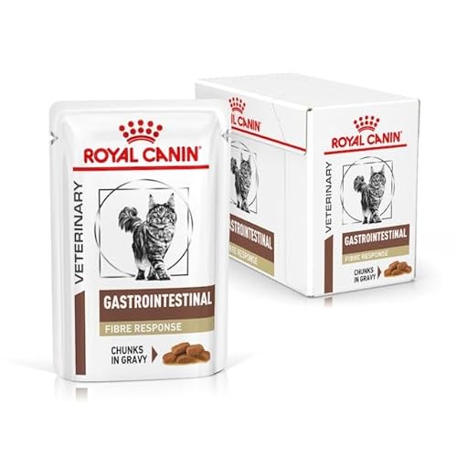 Royal Canin Gastro Intestinal Fibre Response | 12 x 85 g | Diät-Alleinfuttermittel für Adulte Katzen | Für Katzen mit chronischer Verstopfung oder ähnlichen Magen-Darm-Problemen von ROYAL CANIN