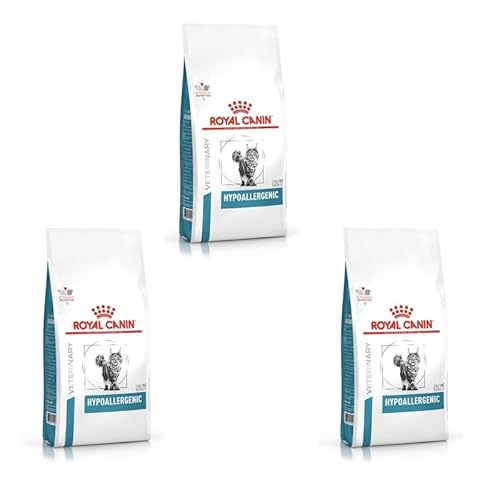 ROYAL CANIN Veterinary Hypoallergenic | 3er Pack | 3 x 400 g | Diät-Alleinfuttermittel für ausgewachsene Katzen | Zur Minderung von Allergien und Nährstoffintoleranzerscheinungen von ROYAL CANIN