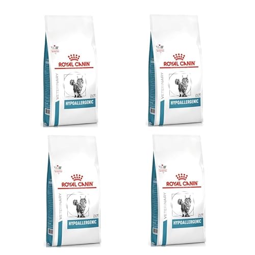 ROYAL CANIN Veterinary Hypoallergenic | 4er Pack | 4 x 400 g | Diät-Alleinfuttermittel für ausgewachsene Katzen | Zur Minderung von Allergien und Nährstoffintoleranzerscheinungen ROYAL CANIN Veterinary Hypoallergenic | 4er Pack | 4 x 400 g | Diät-Alleinfuttermittel für ausgewachsene Katzen | Zur Minderung von Allergien und Nährstoffintoleranzerscheinungen von ROYAL CANIN