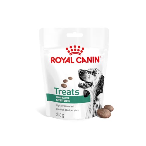 Royal Canin Veterinary Satiety Weight Management Treats | 230 g | Snacks für Erwachsene Hunde Aller Größen & Rassen | Wiederverschließbarer Beutel | Weniger als 3 Kalorien pro Stück von ROYAL CANIN