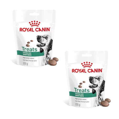 Royal Canin Veterinary Satiety Weight Management Treats | Doppelpack | 2 x 230 g | Snacks für Erwachsene Hunde Aller Rassen | Wiederverschließbarer Beutel | Weniger als 3 Kalorien von ROYAL CANIN