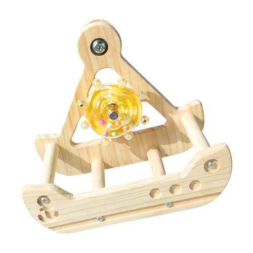 Geräuscharmes Kugellager-Vogelsitz-Spielzeug, Naturholzkonstruktion, Vogelschaukelständer für Sittiche, Nymphensittiche, Kaubedarf, Spielzeug für Käfig Geräuscharmes Kugellager-Vogelsitz-Spielzeug, Naturholzkonstruktion, Vogelschaukelständer für Sittiche, Nymphensittiche, Kaubedarf, Spielzeug für Käfig von ROYJJ