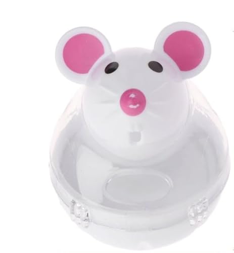 ROYJJ Interaktives Katzenspielzeug, Futterspender, Futterspender, Spielzeug, stimulierendes Kätzchen, Haustierbecher, Maus, auslaufendes Spielzeug von ROYJJ