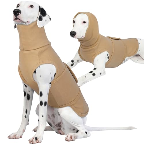 ROZKITCH Beruhigende Jacke für große Hunde, Haustierbekleidung und Zubehör für Blitz, Feuerwerk, 4. Juli, Tierarztbesuche, Angstjacke für Hunde, Khaki, Größe 3XL ROZKITCH Beruhigende Jacke für große Hunde, Haustierbekleidung und Zubehör für Blitz, Feuerwerk, 4. Juli, Tierarztbesuche, Angstjacke für Hunde, Khaki, Größe 3XL von ROZKITCH
