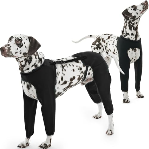 ROZKITCH Hunde-Chirurgie-Erholungshülsen für Vorder- und Hinterbeine, verhindert Lecken, Beißen, Wunden, Ellenbogenschutz für männliche Hündinnen, reflektierender chirurgischer Anzug, Kegelhalsband, ROZKITCH Hunde-Chirurgie-Erholungshülsen für Vorder- und Hinterbeine, verhindert Lecken, Beißen, Wunden, Ellenbogenschutz für männliche Hündinnen, reflektierender chirurgischer Anzug, Kegelhalsband, von ROZKITCH
