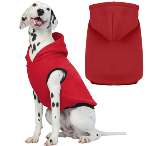 ROZKITCH Hunde-Kapuzenpullover, Winter-Hunde-Fleecepullover, warmes Sweatshirt, Haustierpullover, Hundekleidung, weich, warm, Weihnachts-Outfit, Welpenweste mit Loch für die Leine für kleine Hunde, ROZKITCH Hunde-Kapuzenpullover, Winter-Hunde-Fleecepullover, warmes Sweatshirt, Haustierpullover, Hundekleidung, weich, warm, Weihnachts-Outfit, Welpenweste mit Loch für die Leine für kleine Hunde, von ROZKITCH