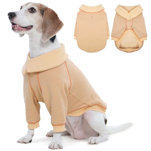 ROZKITCH Hunde-Kapuzenpullover für kleine und mittelgroße Hunde mit Loch für die Leine, warme Winter-/Herbstkleidung, für Mädchen und Jungen, Pullover-Shirt, Hoodies mit Fleecefutter, Kleidung, Mantel von ROZKITCH