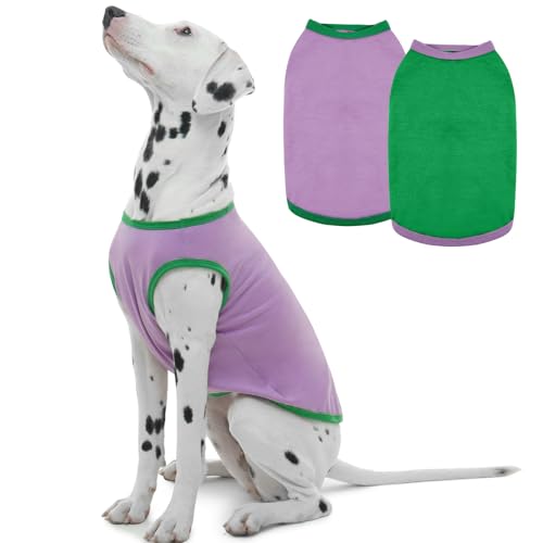 ROZKITCH Hunde-Shirts, leicht, dehnbar, weich, ärmellos, atmungsaktiv, für Basic, Tanktop, modisches Outfit für große Hunde, Größe XL, 2 Stück ROZKITCH Hunde-Shirts, leicht, dehnbar, weich, ärmellos, atmungsaktiv, für Basic, Tanktop, modisches Outfit für große Hunde, Größe XL, 2 Stück von ROZKITCH