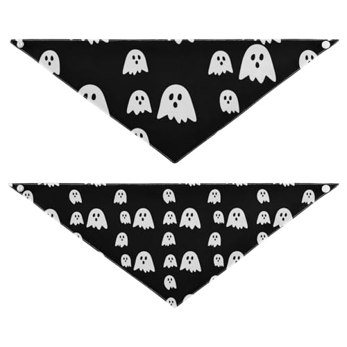 Halloween-Hundehalstuch, weich, wendbar, Dreieckstuch für kleine, mittelgroße und große Hunde, 2 Stück Halloween-Hundehalstuch, weich, wendbar, Dreieckstuch für kleine, mittelgroße und große Hunde, 2 Stück von RPLIFE