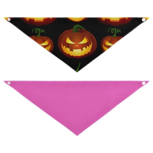 Halloween-Hundehalstuch, wendbar, waschbar, für Outdoor, Training, Reisen, 2 Stück, Größe L Halloween-Hundehalstuch, wendbar, waschbar, für Outdoor, Training, Reisen, 2 Stück, Größe L von RPLIFE