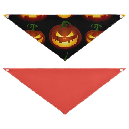 Halloween-Hundehalstuch, wendbar, waschbar, für den täglichen Gebrauch, Outdoor, Partys (2 Stück) von RPLIFE
