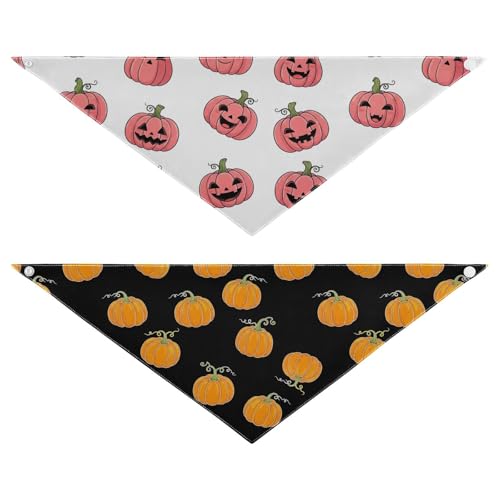 Halloween-Hundehalstücher, wendbar, atmungsaktiv, Katzenschal für den täglichen Gebrauch, Outdoor, Partys (2 Stück, Medium) von RPLIFE