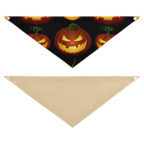 Halloween-Hundehalstücher, wendbar, verstellbar, Katzen-Halstuch, für den täglichen Gebrauch, Outdoor, Partys (2 Stück) von RPLIFE