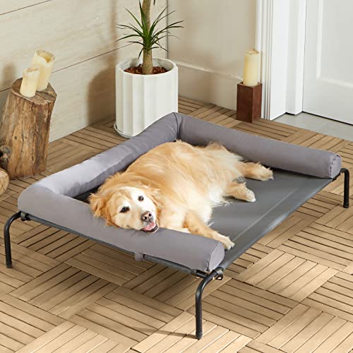 RRPETHOME Extra großes, erhöhtes kühlendes Hundebett, erhöhtes Hundebett für extra große Hunde, kaufest, tragbar, kühlendes Haustierbett mit rutschfesten Füßen und atmungsaktivem Netzrahmen RRPETHOME Extra großes, erhöhtes kühlendes Hundebett, erhöhtes Hundebett für extra große Hunde, kaufest, tragbar, kühlendes Haustierbett mit rutschfesten Füßen und atmungsaktivem Netzrahmen von RRPETHOME
