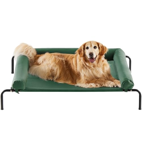 RRPETHOME Großes erhöhtes kühlendes Hundebett, erhöhtes Hundebett für große Hunde, erhöhtes Haustierbett für den Außenbereich, kaufest, tragbar, kühlendes Haustierbett mit rutschfesten Füßen und RRPETHOME Großes erhöhtes kühlendes Hundebett, erhöhtes Hundebett für große Hunde, erhöhtes Haustierbett für den Außenbereich, kaufest, tragbar, kühlendes Haustierbett mit rutschfesten Füßen und von RRPETHOME