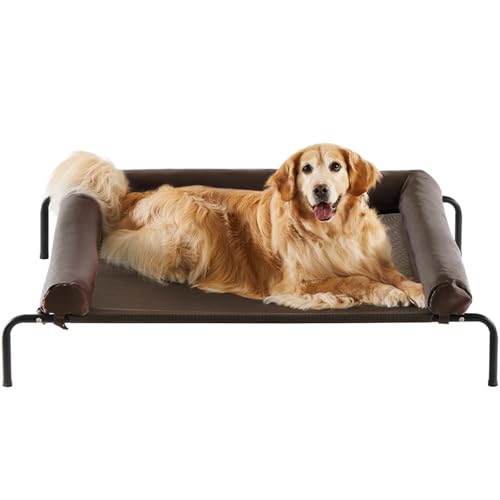 RRPETHOME Großes erhöhtes kühlendes Hundebett, erhöhtes Hundebett für große Hunde, erhöhtes Haustierbett für den Außenbereich, kaufest, tragbar, kühlendes Haustierbett mit rutschfesten Füßen und RRPETHOME Großes erhöhtes kühlendes Hundebett, erhöhtes Hundebett für große Hunde, erhöhtes Haustierbett für den Außenbereich, kaufest, tragbar, kühlendes Haustierbett mit rutschfesten Füßen und von RRPETHOME