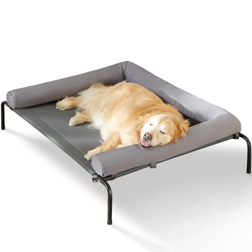 RRPETHOME Großes erhöhtes kühlendes Hundebett, erhöhtes Hundebett für große Hunde, erhöhtes Haustierbett für den Außenbereich, kaufest, tragbar, kühlendes Haustierbett mit rutschfesten Füßen und RRPETHOME Großes erhöhtes kühlendes Hundebett, erhöhtes Hundebett für große Hunde, erhöhtes Haustierbett für den Außenbereich, kaufest, tragbar, kühlendes Haustierbett mit rutschfesten Füßen und von RRPETHOME