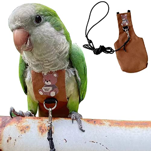 Vogel Kleidung Papagei Windeln Vogel Flug Anzüge, Wiederverwendbare Wasserdichte Windeln Haustier Vogel Liefert (Einschließlich Seil, L) von RRRIOT