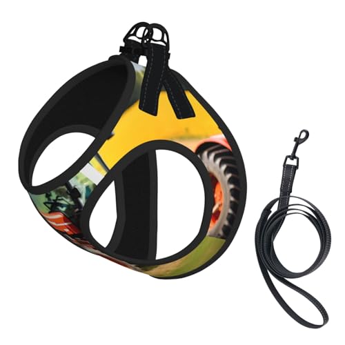 Company Hundegeschirr und Leine, Set mit Traktoren, weiches Netzgewebe, reflektierend, atmungsaktiv, leicht Company Hundegeschirr und Leine, Set mit Traktoren, weiches Netzgewebe, reflektierend, atmungsaktiv, leicht von RRSZCC