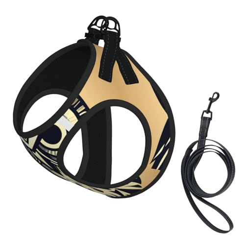 Hundegeschirr und Leine, Set mit süßem Eulen-Druck, weiches Netzgewebe, reflektierend, atmungsaktiv, leicht, Westen-Stil Hundegeschirr und Leine, Set mit süßem Eulen-Druck, weiches Netzgewebe, reflektierend, atmungsaktiv, leicht, Westen-Stil von RRSZCC