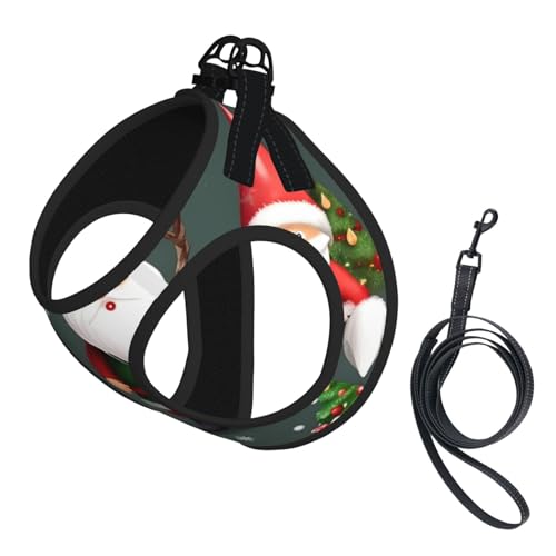 Welpengeschirr, Hundegeschirr und Leine, Set mit lustigem Zwergenmotiv, weiches Netzgewebe, reflektierend, atmungsaktiv, leicht Welpengeschirr, Hundegeschirr und Leine, Set mit lustigem Zwergenmotiv, weiches Netzgewebe, reflektierend, atmungsaktiv, leicht von RRSZCC