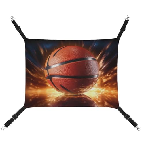 RTFGHJS Hängende Haustier-Hängematte für Käfig, weich, atmungsaktiv, Ball, Basketball, Haustierkäfig, Bett mit Metallhaken, für kleine Haustiere, ruhende Schlafunterlage für Katzen, Hunde, Kaninchen, RTFGHJS Hängende Haustier-Hängematte für Käfig, weich, atmungsaktiv, Ball, Basketball, Haustierkäfig, Bett mit Metallhaken, für kleine Haustiere, ruhende Schlafunterlage für Katzen, Hunde, Kaninchen, von RTFGHJS