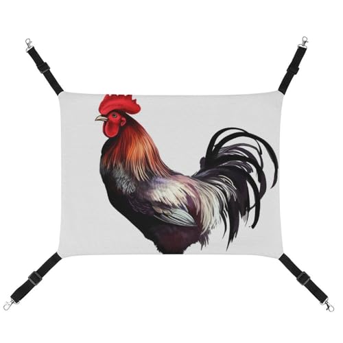 RTFGHJS Hängende Haustier-Hängematte für Käfig, weich, atmungsaktiv, Hahn, Haustierkäfigbett mit Metallhaken, für kleine Haustiere, ruhende Schlafunterlage für Katzen, Hunde, Kaninchen, andere von RTFGHJS